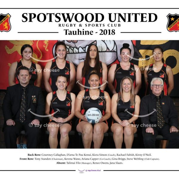 2018 Spotswood United Tauhine Netball