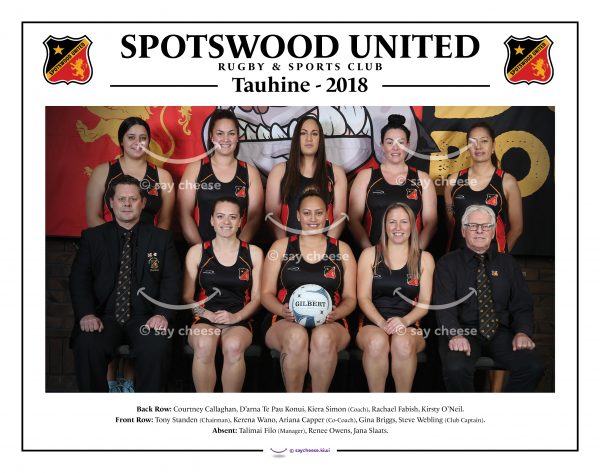2018 Spotswood United Netball Tuahine [2018SPOTNETTAU]
