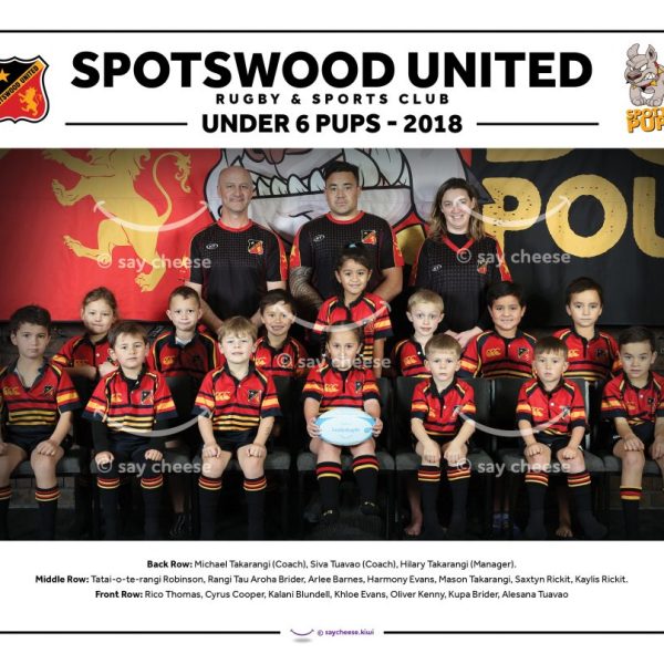 2018 Spotswood United Under 6 Pups