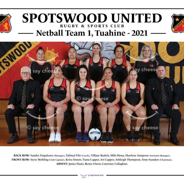 2021 Spotswood United Netball Team 1