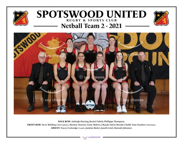 2021 Spotswood United Netball Team 2 [2021SPOTNET2]