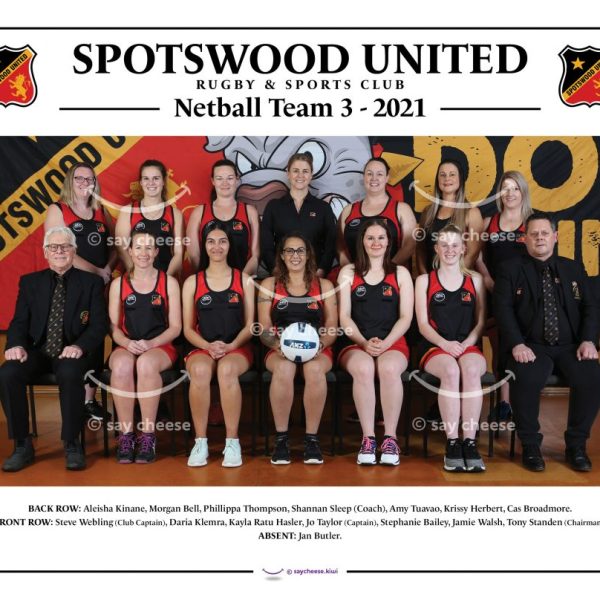 2021 Spotswood United Netball Team 3