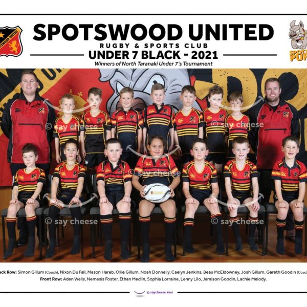 2021 Spotswood United Under 7 Black