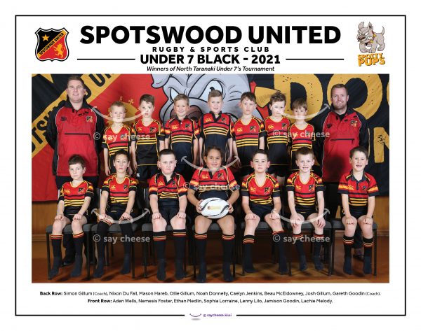 2021 Spotswood United Under 7 Black [2021SPOTU7BLA]