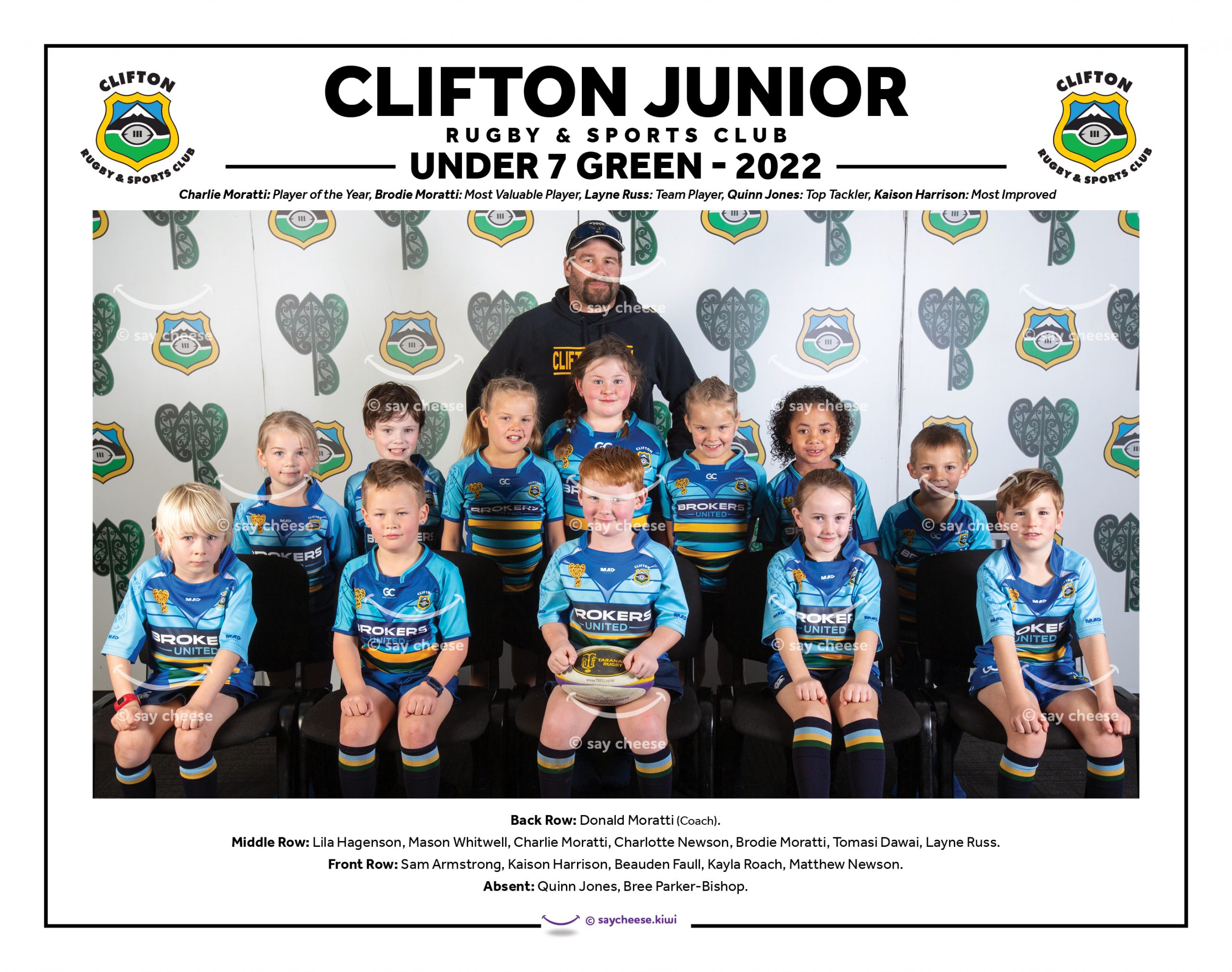 2022 Clifton Under 7 Green [2022CLIFU7GRE]