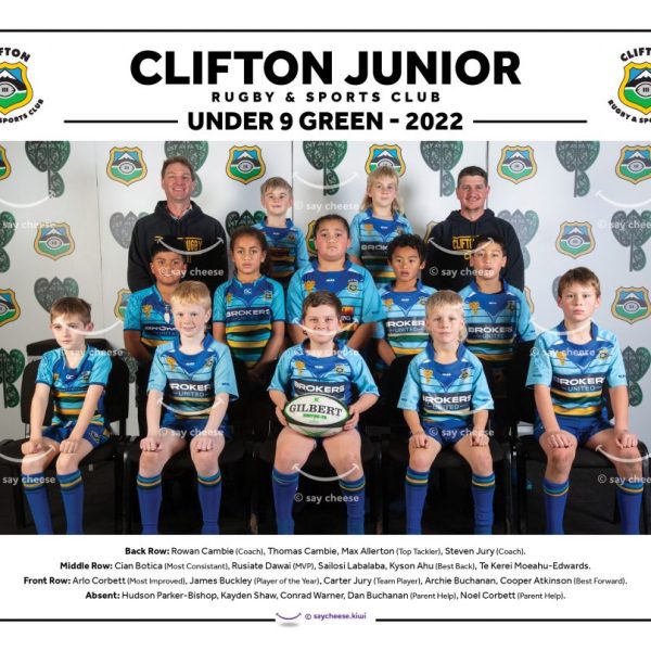 2022 Clifton Under 9 Green