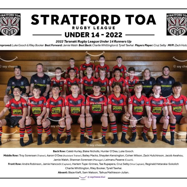 2022 Stratford Toa Under 14