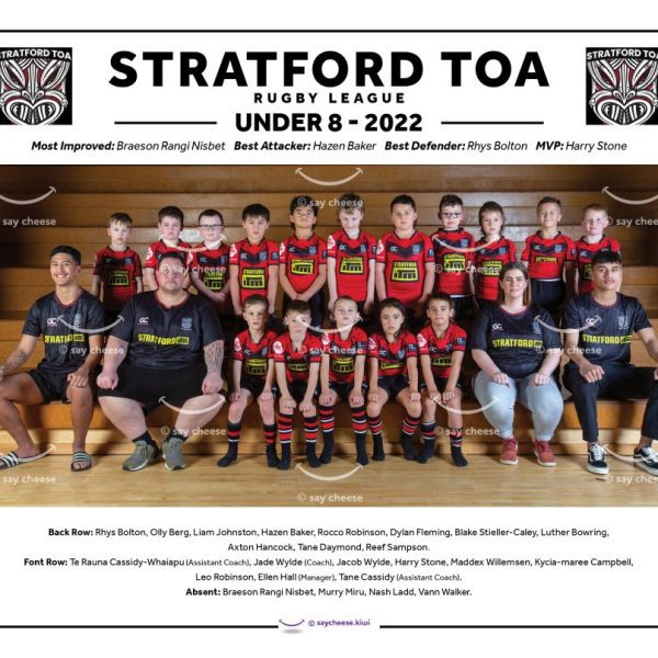 2022 Stratford Toa Under 8