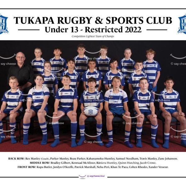 2022 Tukapa Under 13 Restricted