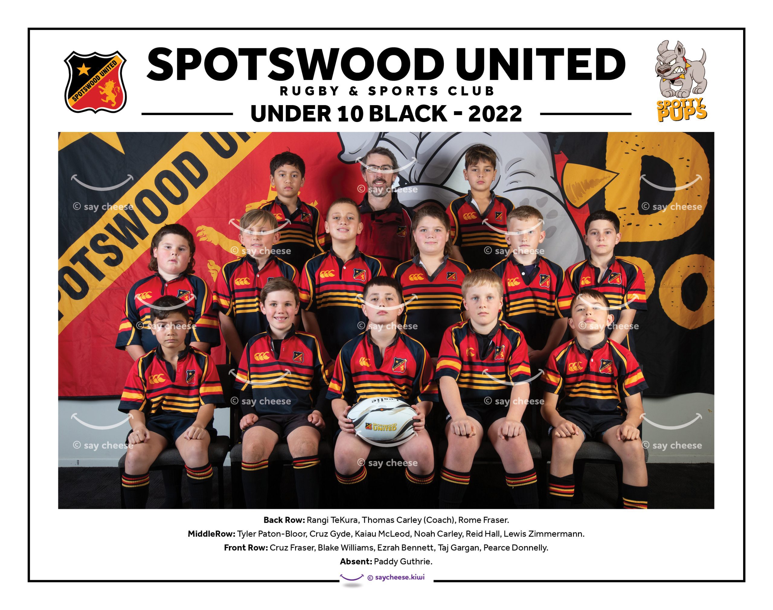 2022 Spotswood United Under 10 Black [2022SPOTU10BLK]