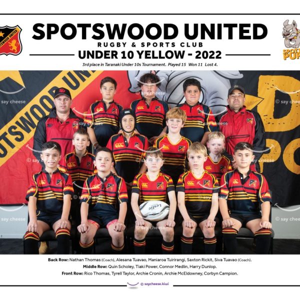 2022 Spotswood United Under 10 Yellow