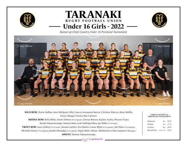 2022 TRFU Taranaki U16 Girls [2022TRFUU16G]