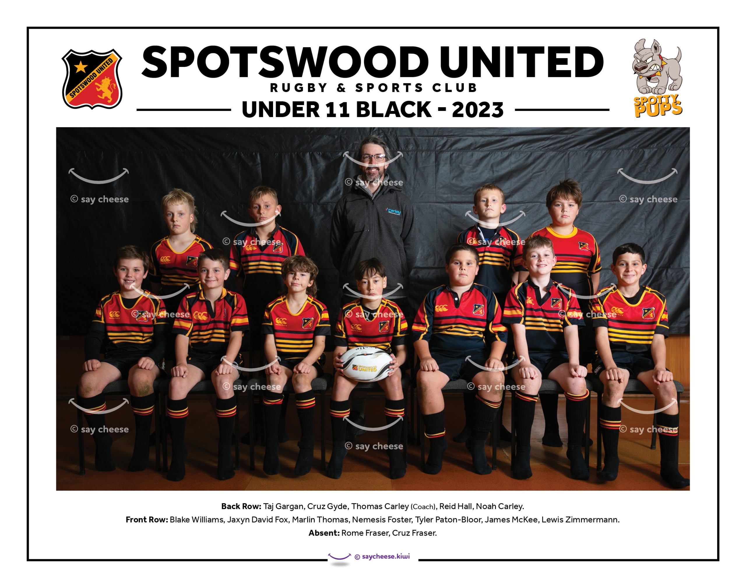 2023 Spotswood United Under 11 Black [2023SPOTU11B]