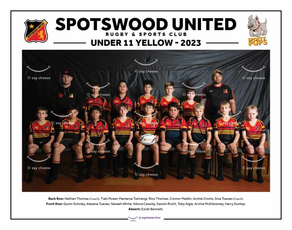 2023 Spotswood United Under 11 Yellow | Say Cheese