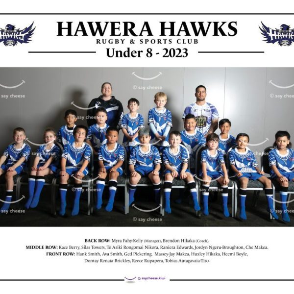 2023 Hawera Hawkes Under 8