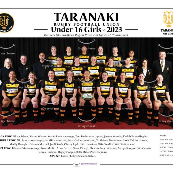 2023 Taranaki Under 16 Girls