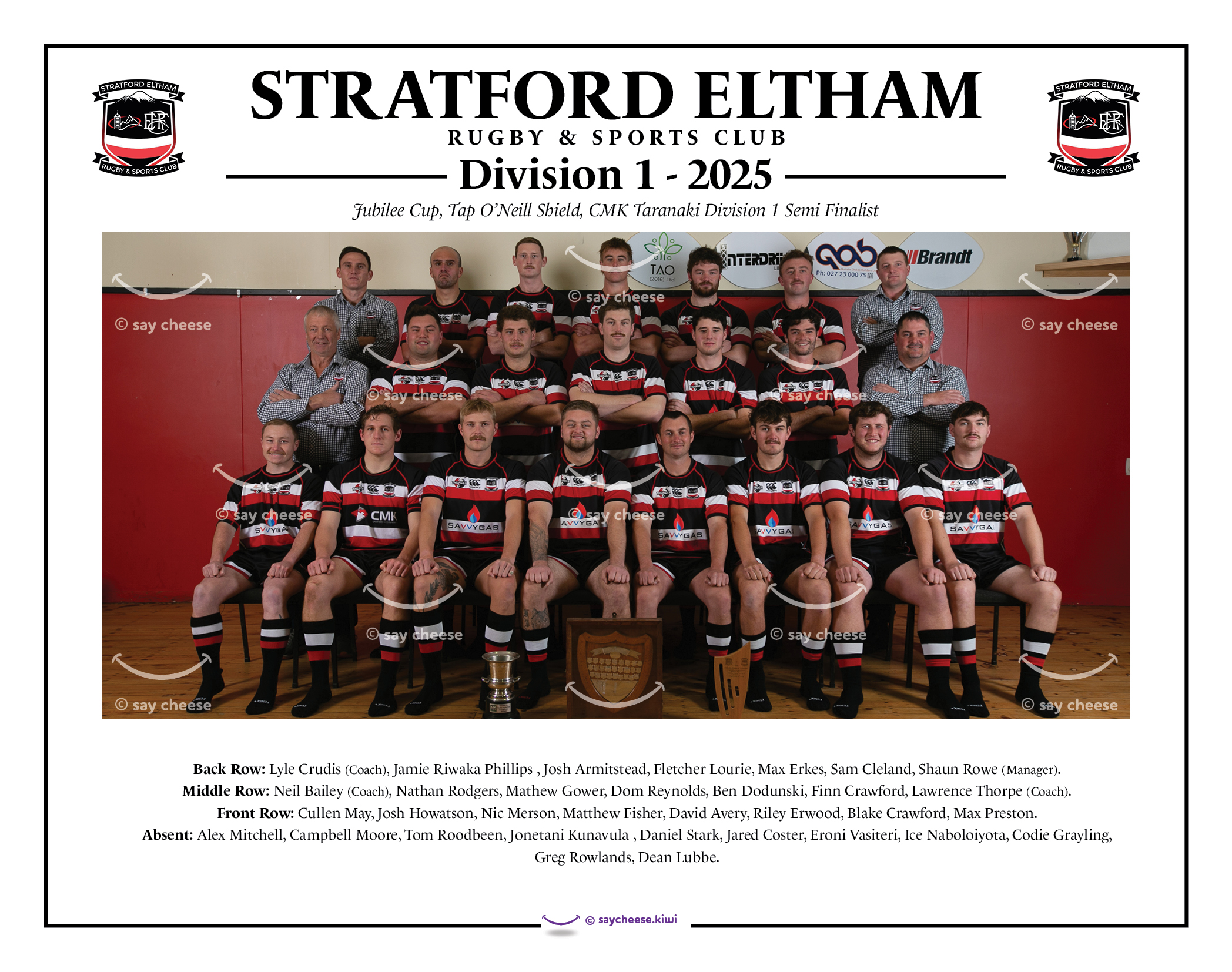 2025 Stratford Eltham Division 1