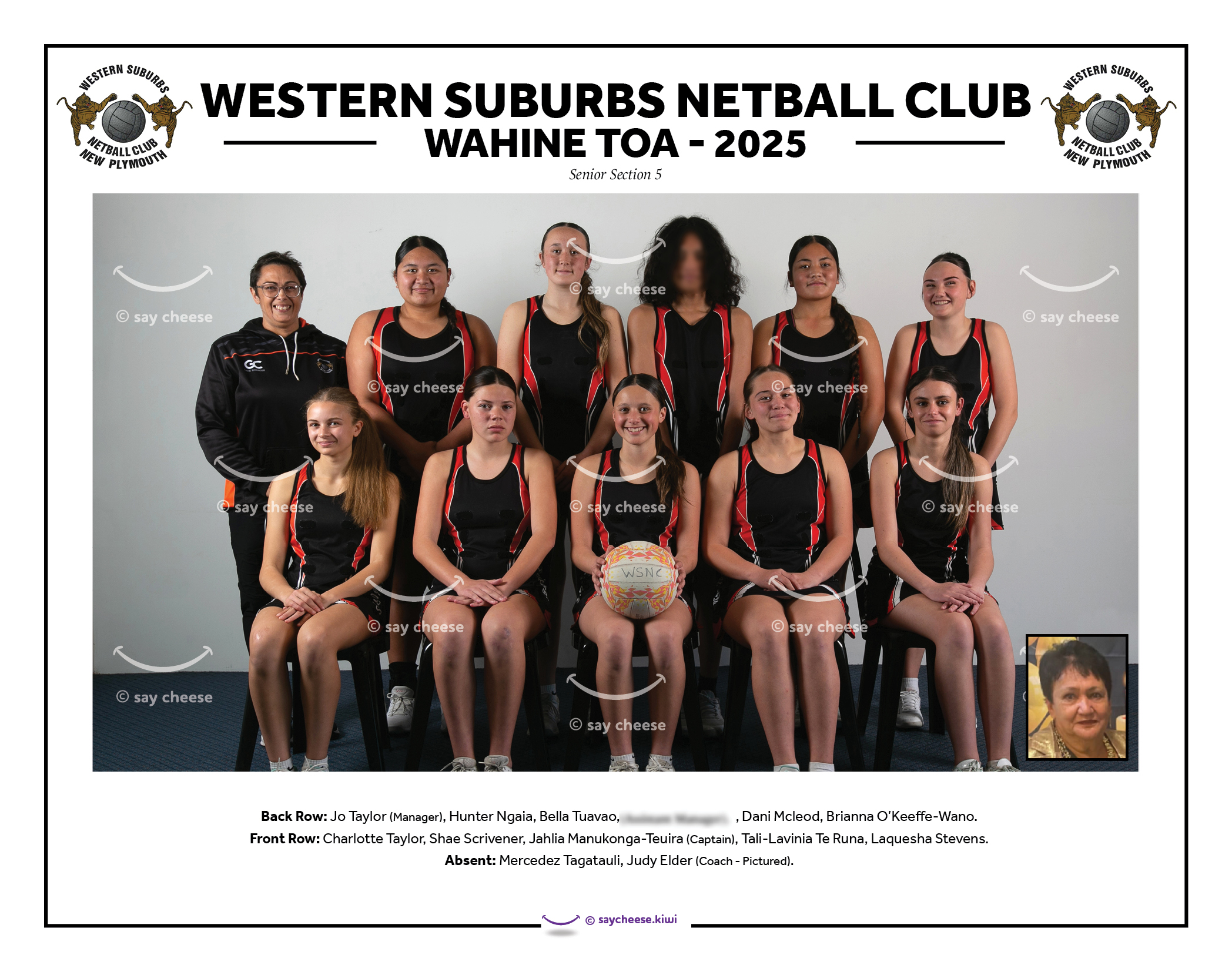 2025 Western Suburbs Wahine Toa Netball
